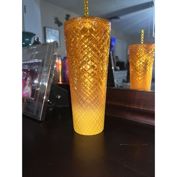 Starbucks Mango Orange Gradient Jeweled 24 oz. Venti Tumbler New - Picture 3 of 5